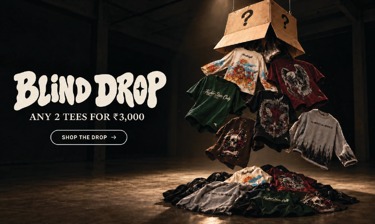 Blind Drop - surprise tees from Two Hiigh. Shop the drop.