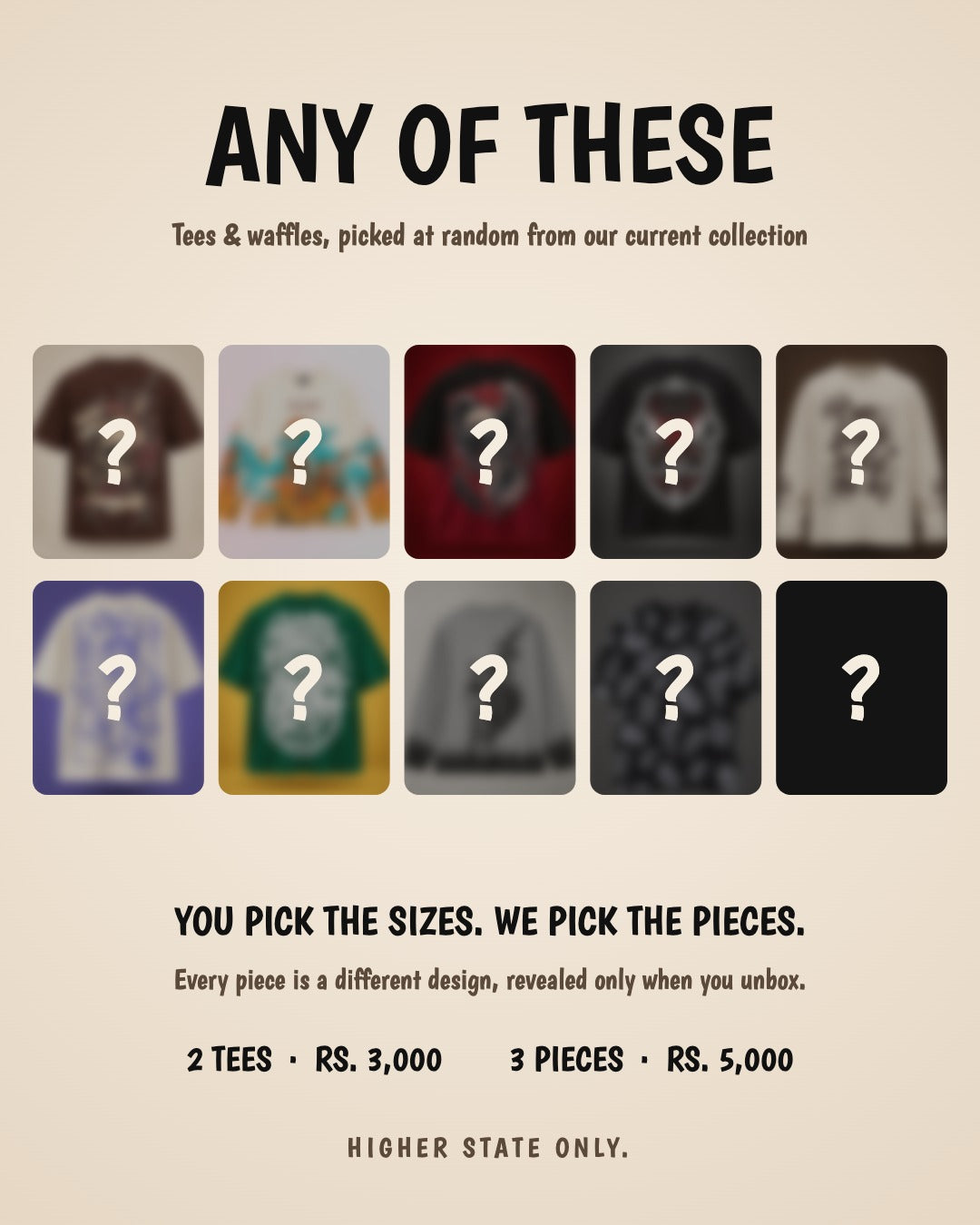 BLIND DROP - 2 Tees for Rs. 3000
