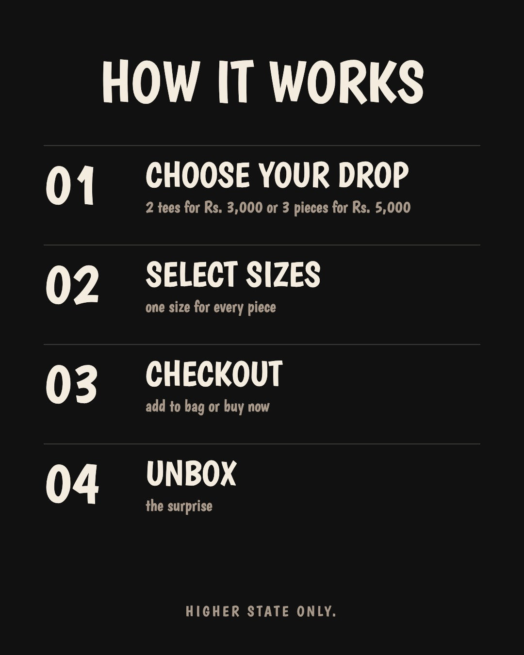 BLIND DROP - 2 Tees for Rs. 3000